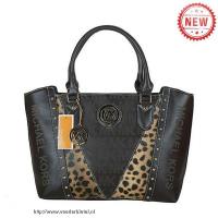 michael kors logo leopard groot koffie boekentassen Tas Original 2017 xlffj457